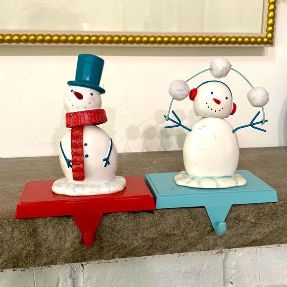 Holiday Snowman Stocking Holder 🎄✨⛄️💖🎄 - Picture 1 of 8